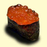 Photo of a Ikura-nigiri Photo of a Ikura-nigiri