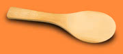 Photograph of a wooden spatula