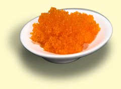 Photograph of flying fish roe