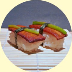 Photograph of Tofu-Paprika-Nigiri